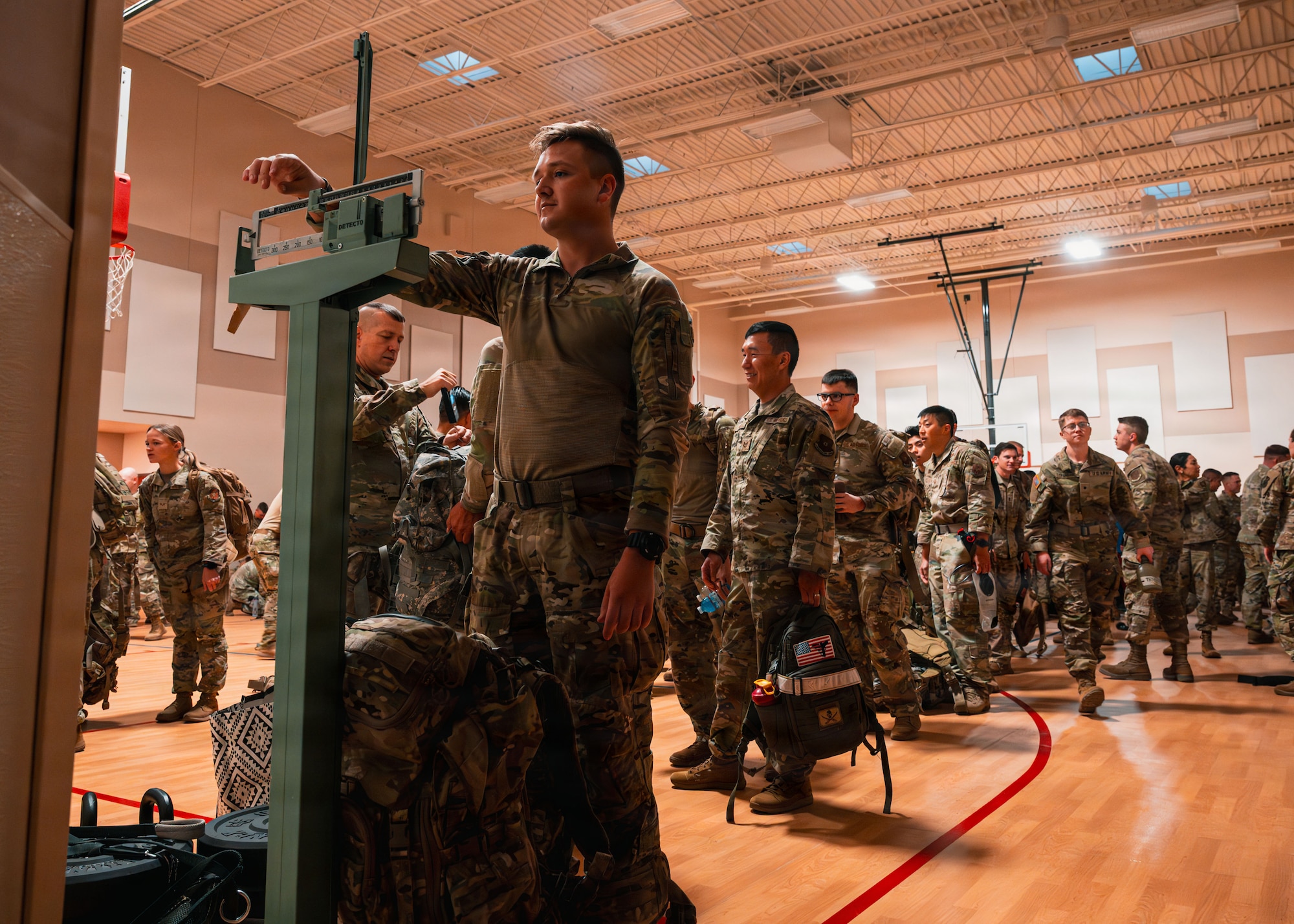 To earn the Norwegian Foot March badge, participants must finish the 18.64-mile event while carrying a 24.25-pound ruck and meeting time standards set by the Norwegian military.