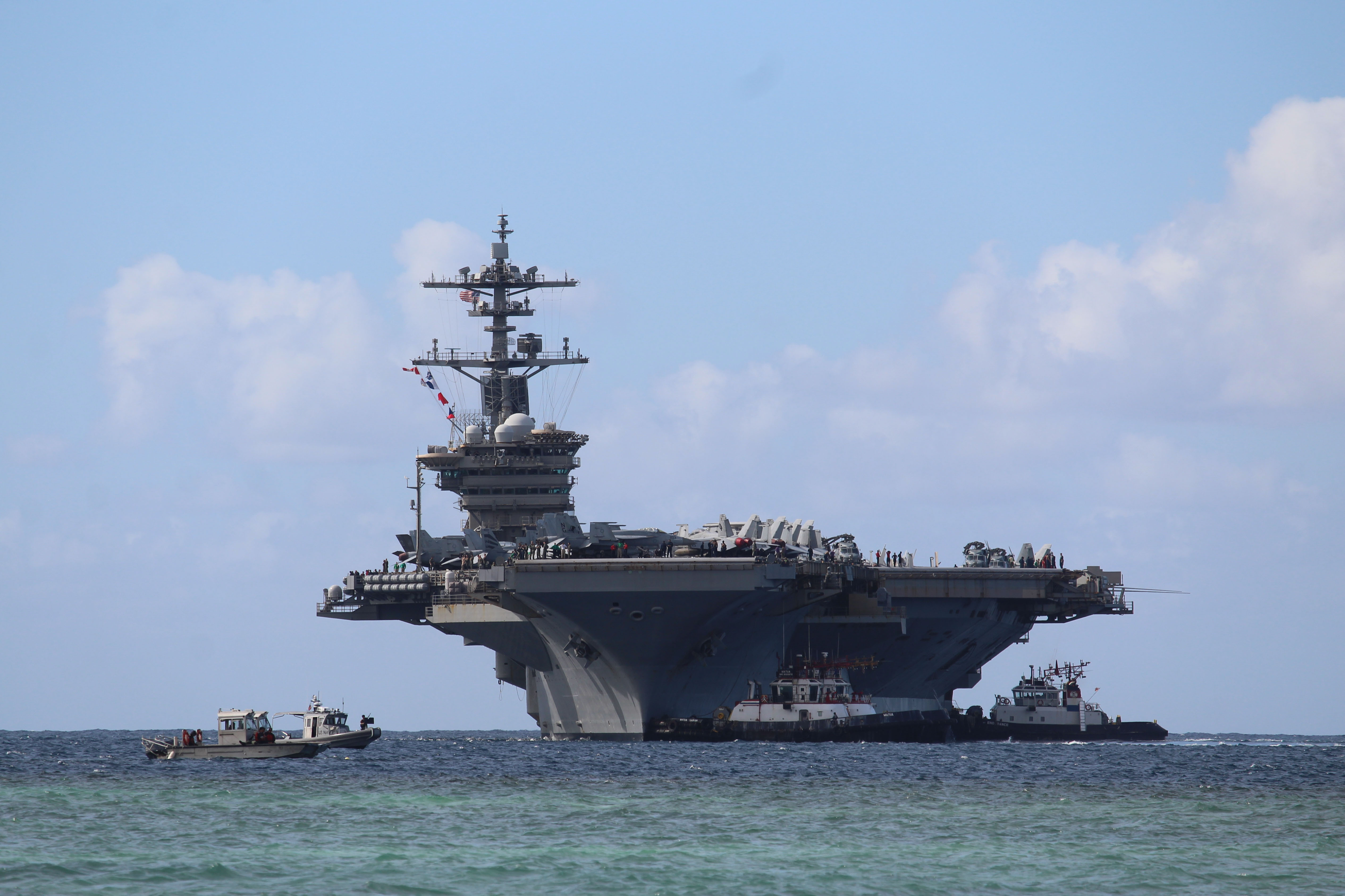 USS Abraham Lincoln arrives in Guam
