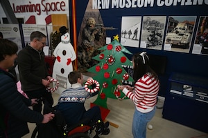 Photo of children playing holiday games.