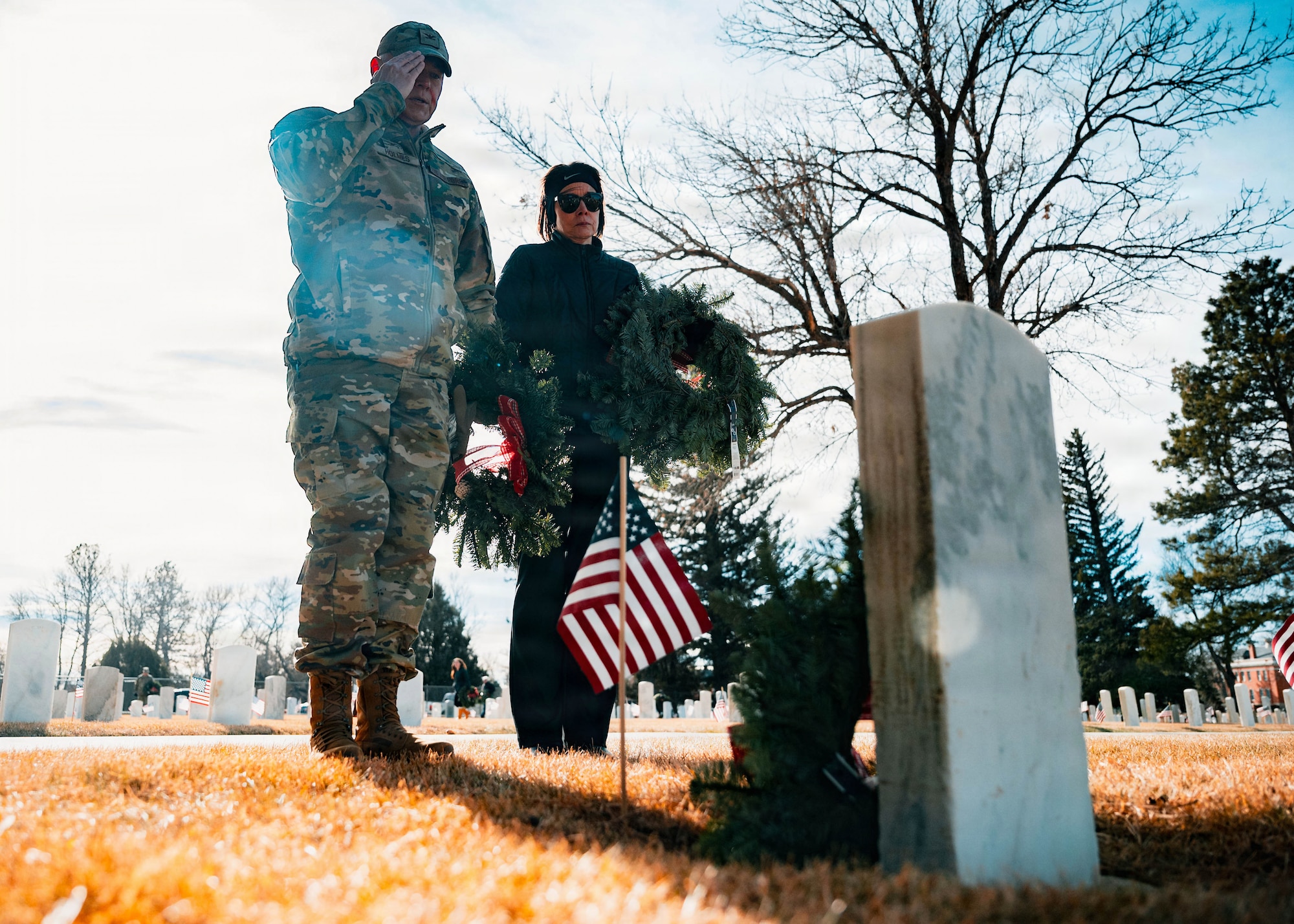 Wreaths Across America is an annual nationwide initiative that brings communities together to remember and honor U.S. veterans by placing wreaths at their gravesites.