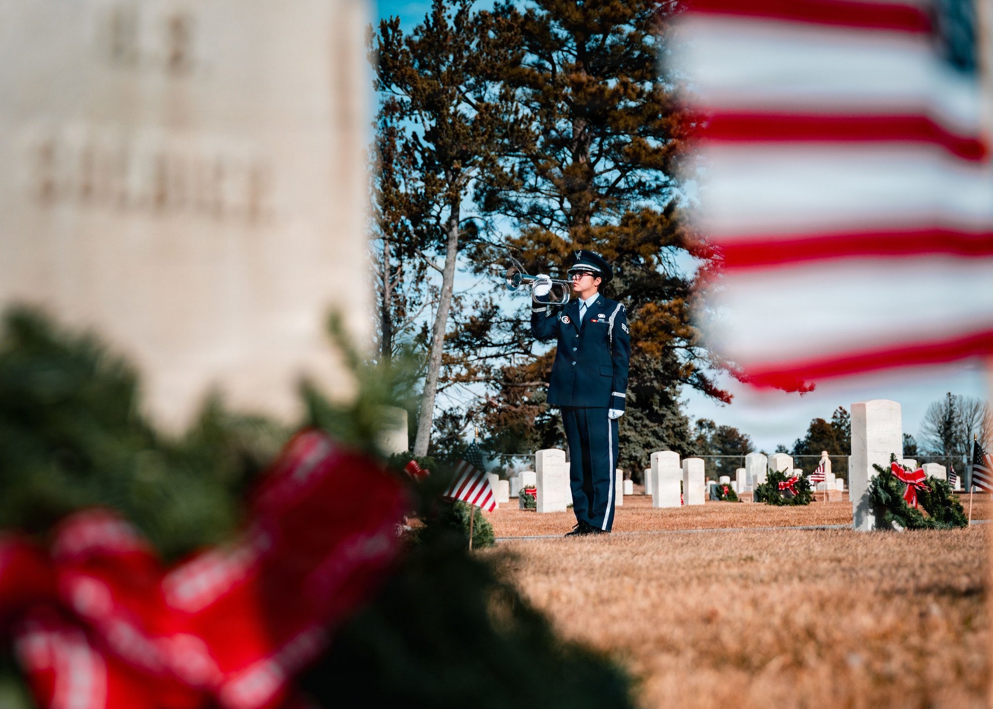 Wreaths Across America is an annual nationwide initiative that brings communities together to remember and honor U.S. veterans by placing wreaths at their gravesites.