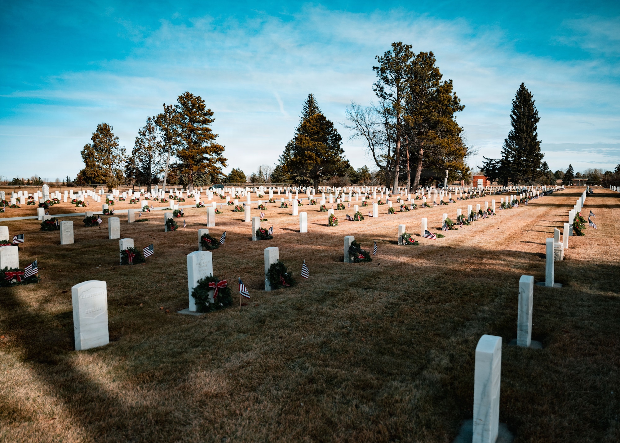 Wreaths Across America is an annual nationwide initiative that brings communities together to remember and honor U.S. veterans by placing wreaths at their gravesites.