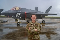 U.S. Air Force Senior Airman Lanie Celeschi, 355th Mission Generation Force Element intelligence analyst, creates products from scratch to ensure the readiness of pilots to operate in support of Resolute Force Pacific (REFORPAC) 25 in Guam, July 21, 2025.