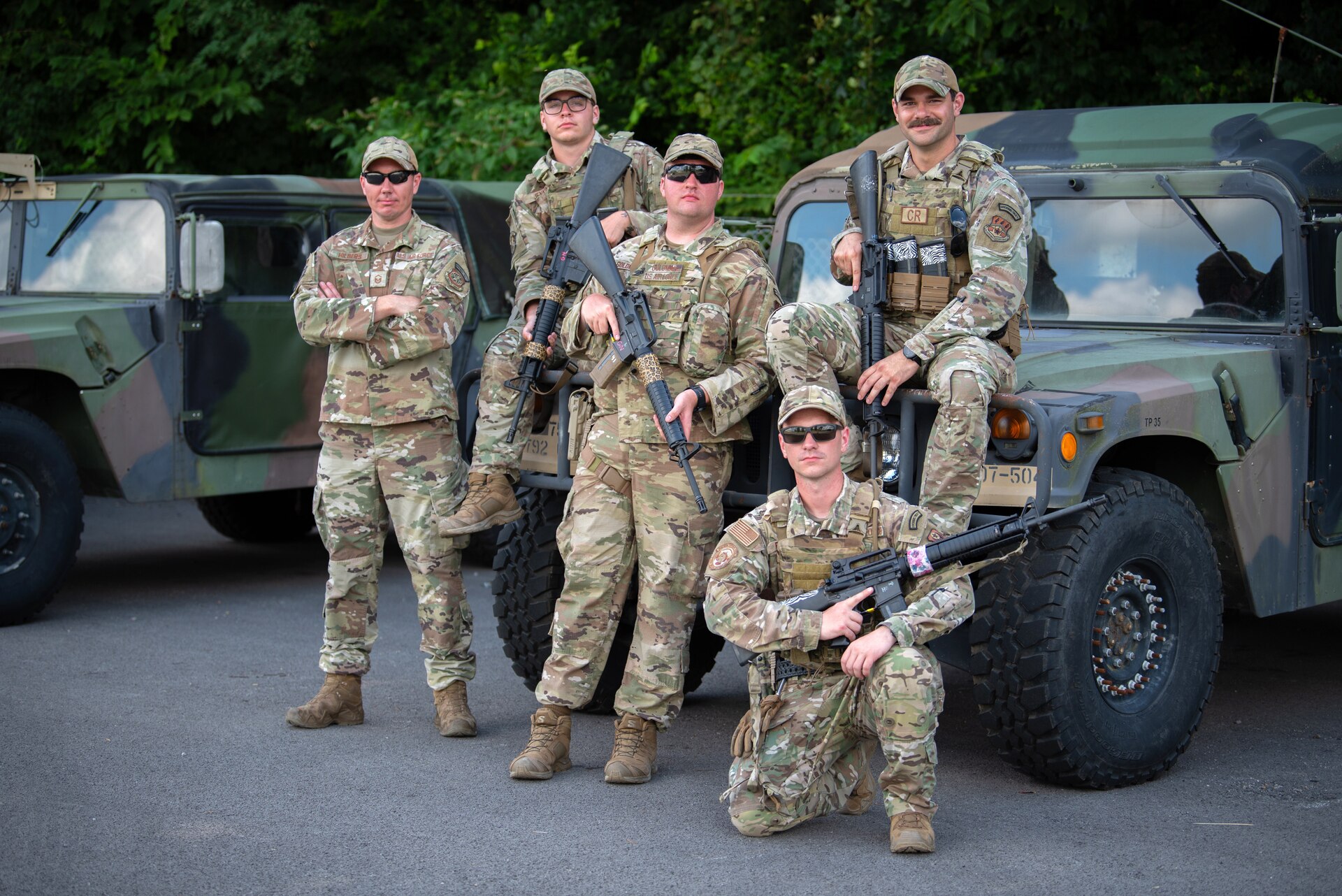 The Kentucky Air National Guard Marksmanship Team earned third place in Adjutant General’s Match, a marksmanship competition held at the Wendell H. Ford Regional Training center in Greenville, Ky., July 11 to 13, 2025. The event tested Soldiers and Airmen with realistic, combat-focused shooting scenarios designed to sharpen weapons proficiency and lethality. (U.S. Air National Guard photo by Airman 1st Class Angelee Barnett)