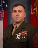 First Sergeant Thomas O. Moulton, Inspector-Instructor Unit Senior Enlisted Leader, H&S CO., 1ST BATTALION, 25TH MARINE REGIMENT