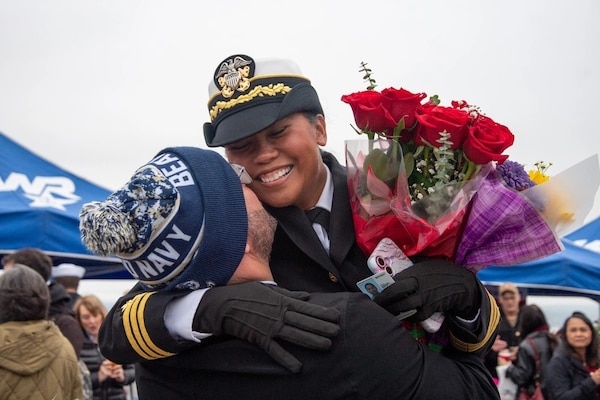USS Gridley Returns To Everett