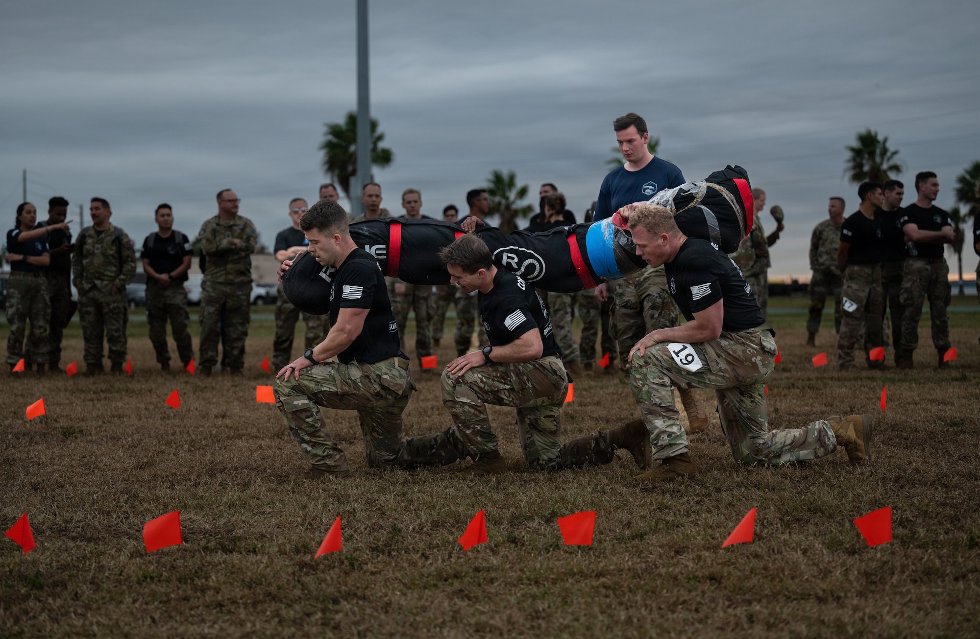 Guardians, Airmen, and allied partners compete in physical and cognitive challenges during the third annual Guardian Arena at Patrick Space Force Base, Fla., Dec. 8–9, 2025. The two-day event brought together 35 teams from across the U.S. Space Force and its mission partners to test readiness, teamwork, and the competitive spirit unique to the nation’s newest service. (U.S. Space Force Photo by John Ayre)