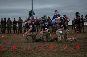 Guardians, Airmen, and allied partners compete in physical and cognitive challenges during the third annual Guardian Arena at Patrick Space Force Base, Fla., Dec. 8–9, 2025. The two-day event brought together 35 teams from across the U.S. Space Force and its mission partners to test readiness, teamwork, and the competitive spirit unique to the nation’s newest service. (U.S. Space Force Photo by John Ayre)