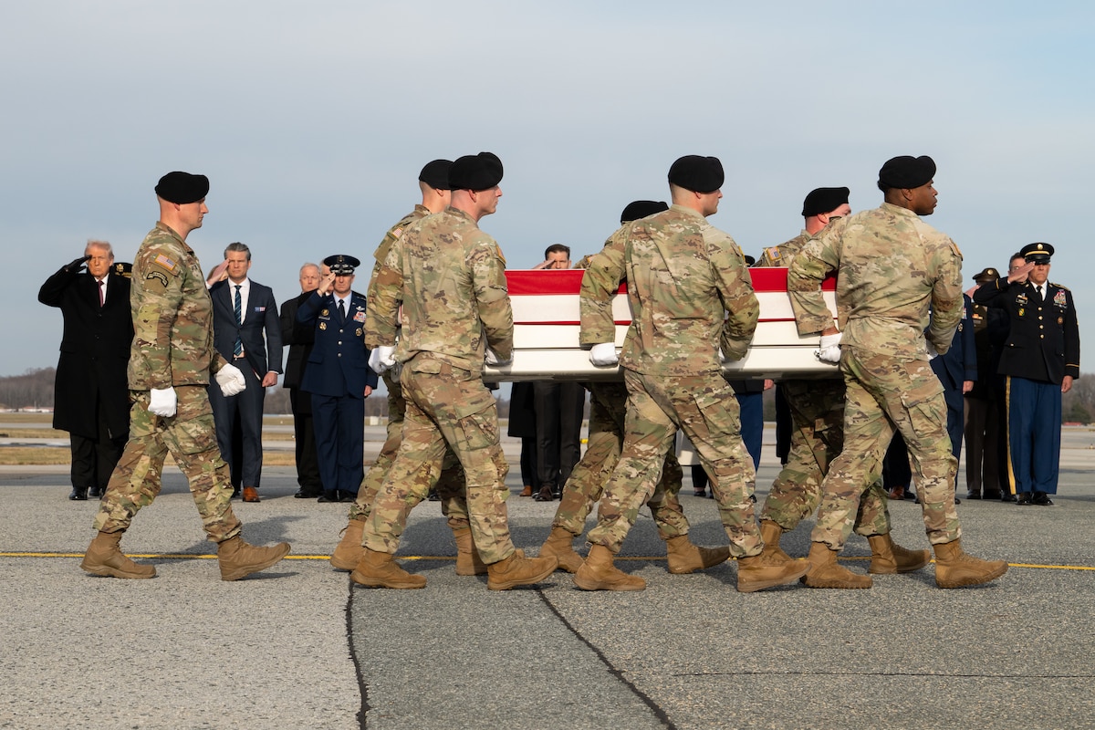 Army Sgt. William Howard honored in dignified transfer Dec. 17