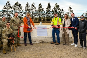 Through the partnership between 90 SFS, CAS and Bhate Environmental Associates, decommissioned MWD training obstacles from F.E. Warren Air Force Base were repurposed to revitalize the shelter’s aging dog park and benefit the Cheyenne community.