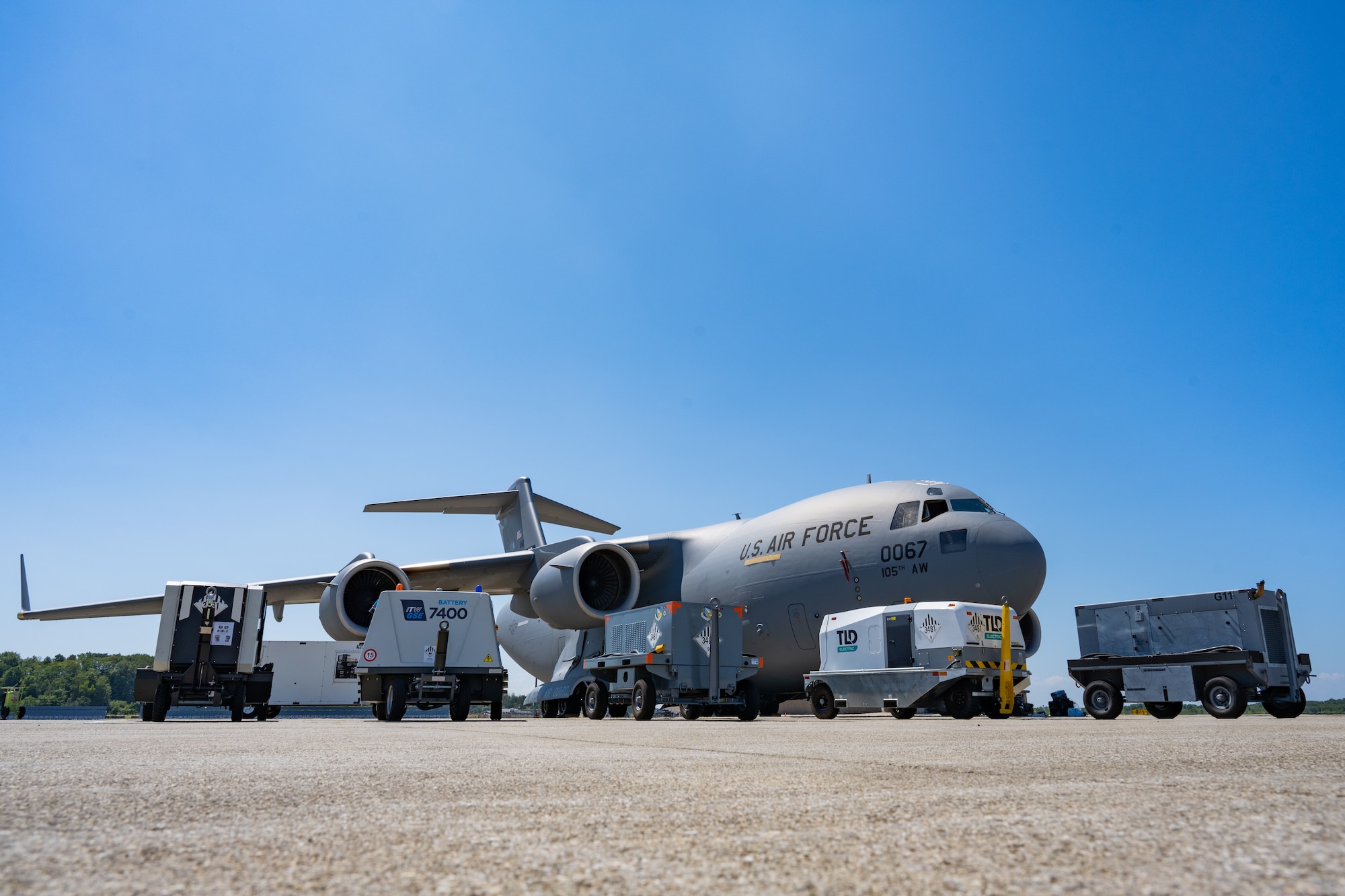 electric ground power unit testing for the C-17.