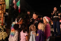Marine Band San Diego performs at Little Italy’s tree lighting ceremony