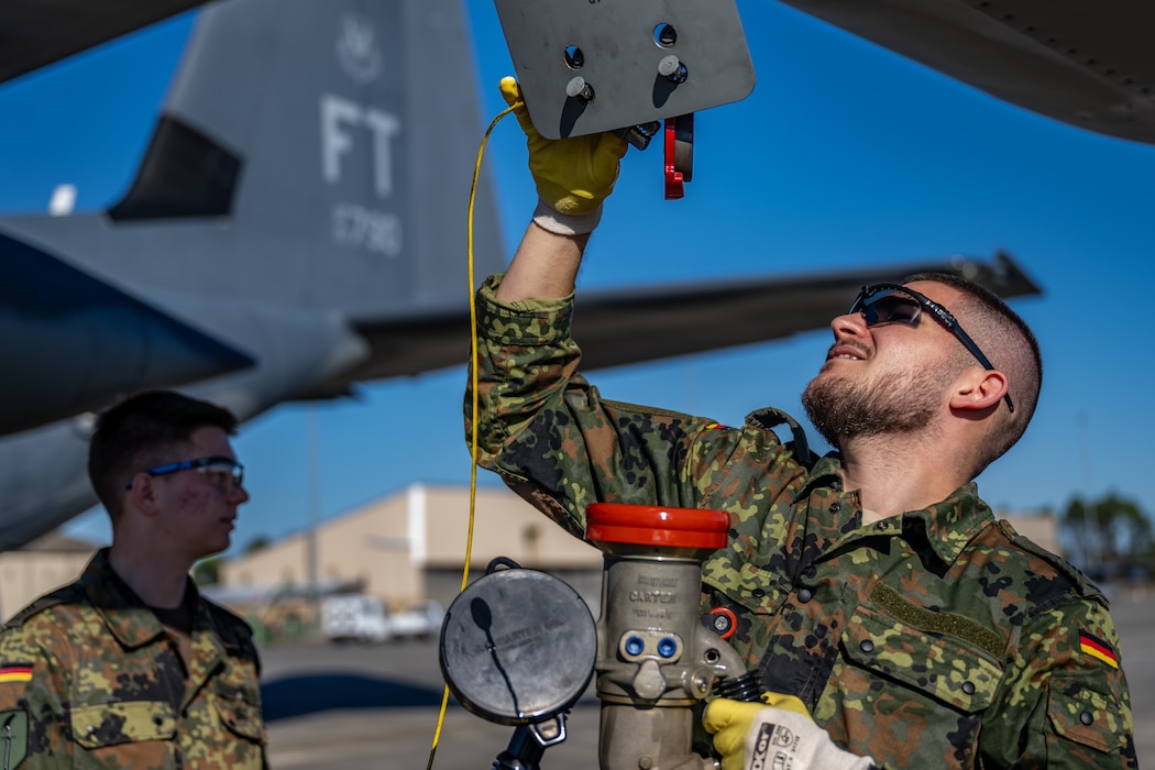 For four days at Moody, Airmen from the 71st Rescue Squadron and 23d Logistics Readiness Squadron trained with 14 German Air Force members in Forward Area Refueling Point (FARP) operations.