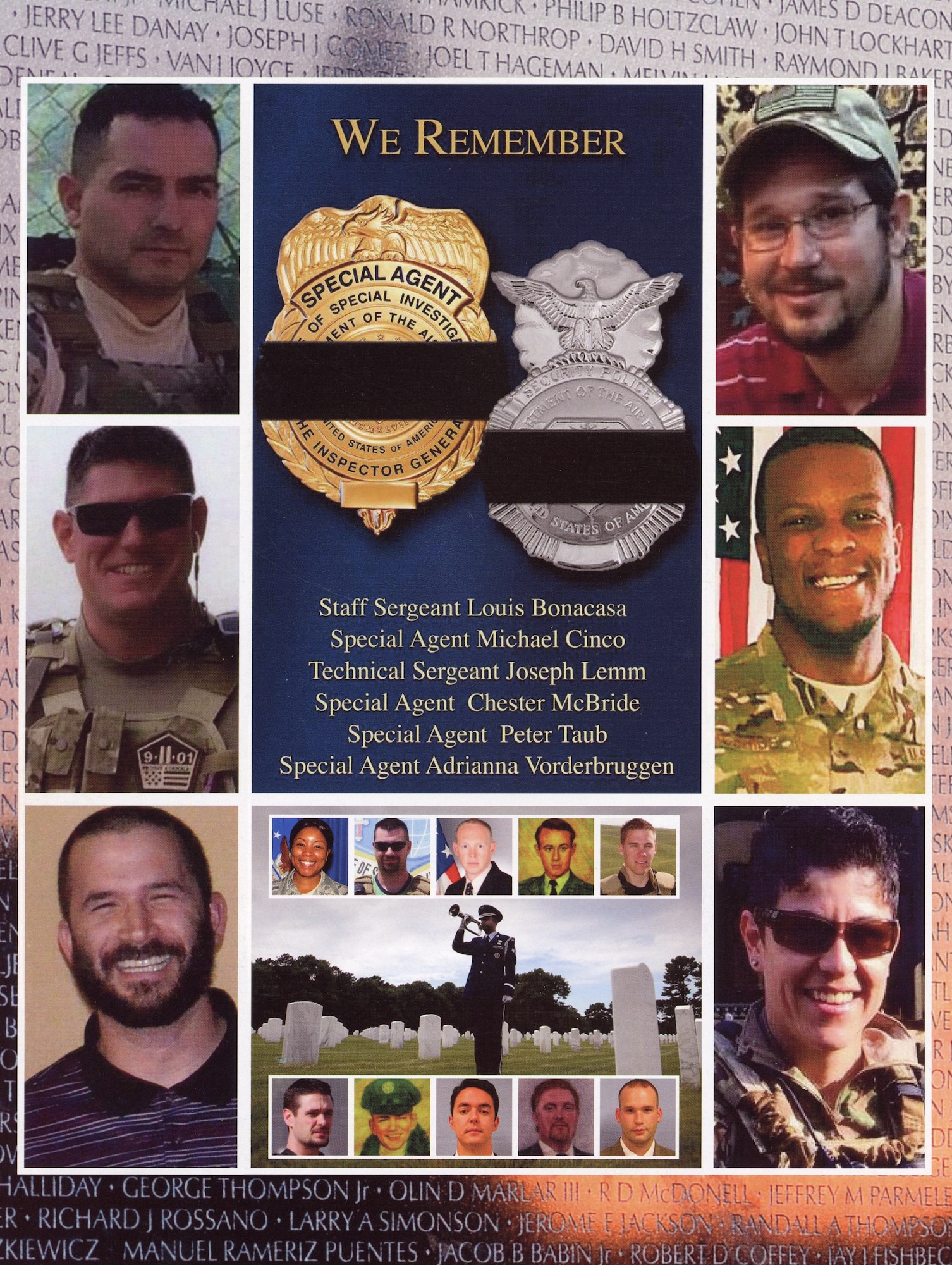 Dec. 21, 2025, marks ten years since the loss of the six AFOSI Fallen Heroes, who died near Bagram Airfield, Afghanistan, in 2015.
