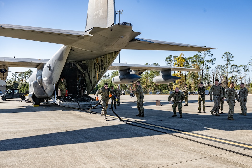 For four days at Moody, Airmen from the 71st Rescue Squadron and 23d Logistics Readiness Squadron trained with 14 German Air Force members in Forward Area Refueling Point (FARP) operations.