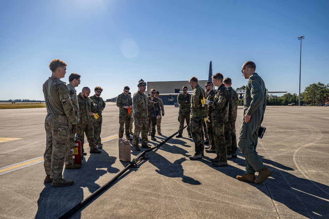 For four days at Moody, Airmen from the 71st Rescue Squadron and 23d Logistics Readiness Squadron trained with 14 German Air Force members in Forward Area Refueling Point (FARP) operations.