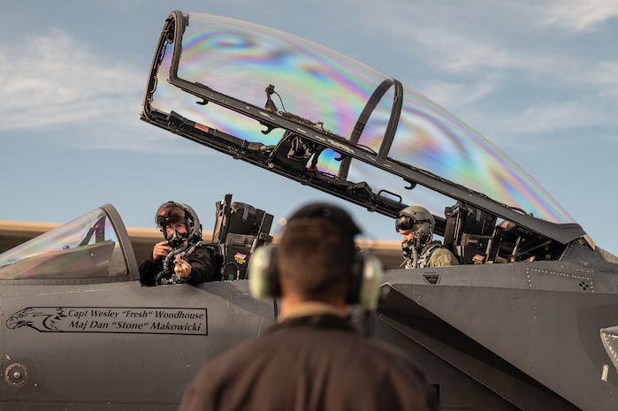 a person looks at a jet