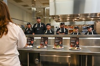 Judge gives feedback to Airmen