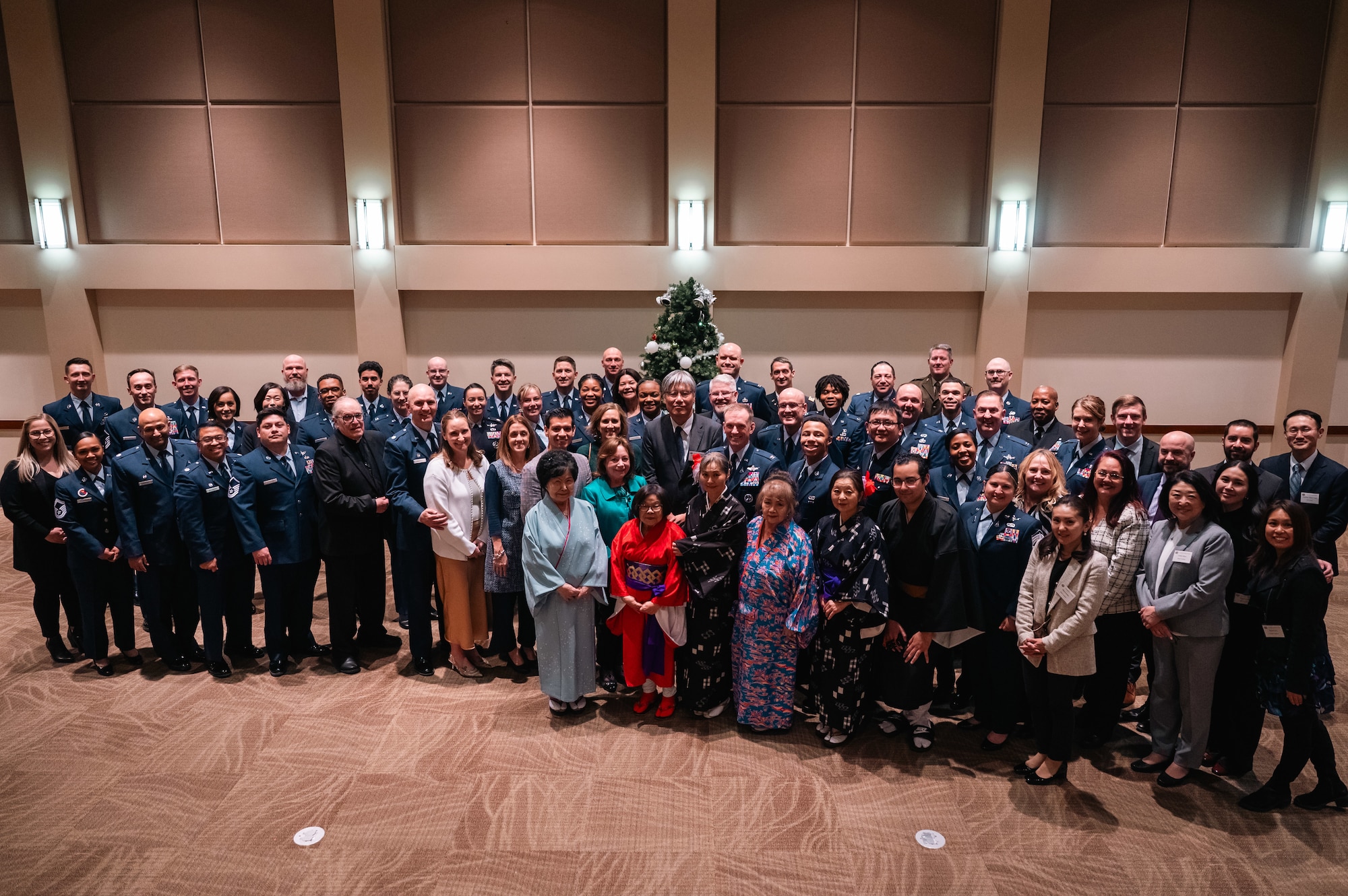 A large group of people