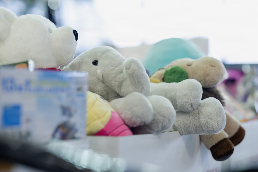 New, unwrapped toys fill boxes during a Toys for Tots charity event on Marine Corps Base Quantico, Virginia, Dec. 8, 2025. Since 1947, the Marine Corps Reserve has spearheaded the Toys for Tots program nationwide to collect toys for less fortunate children during the holiday season. Presently, the program distributes 7 to 18 million toys to children annually. (U.S. Marine Corps photo by Lance Cpl. Van Hoang)