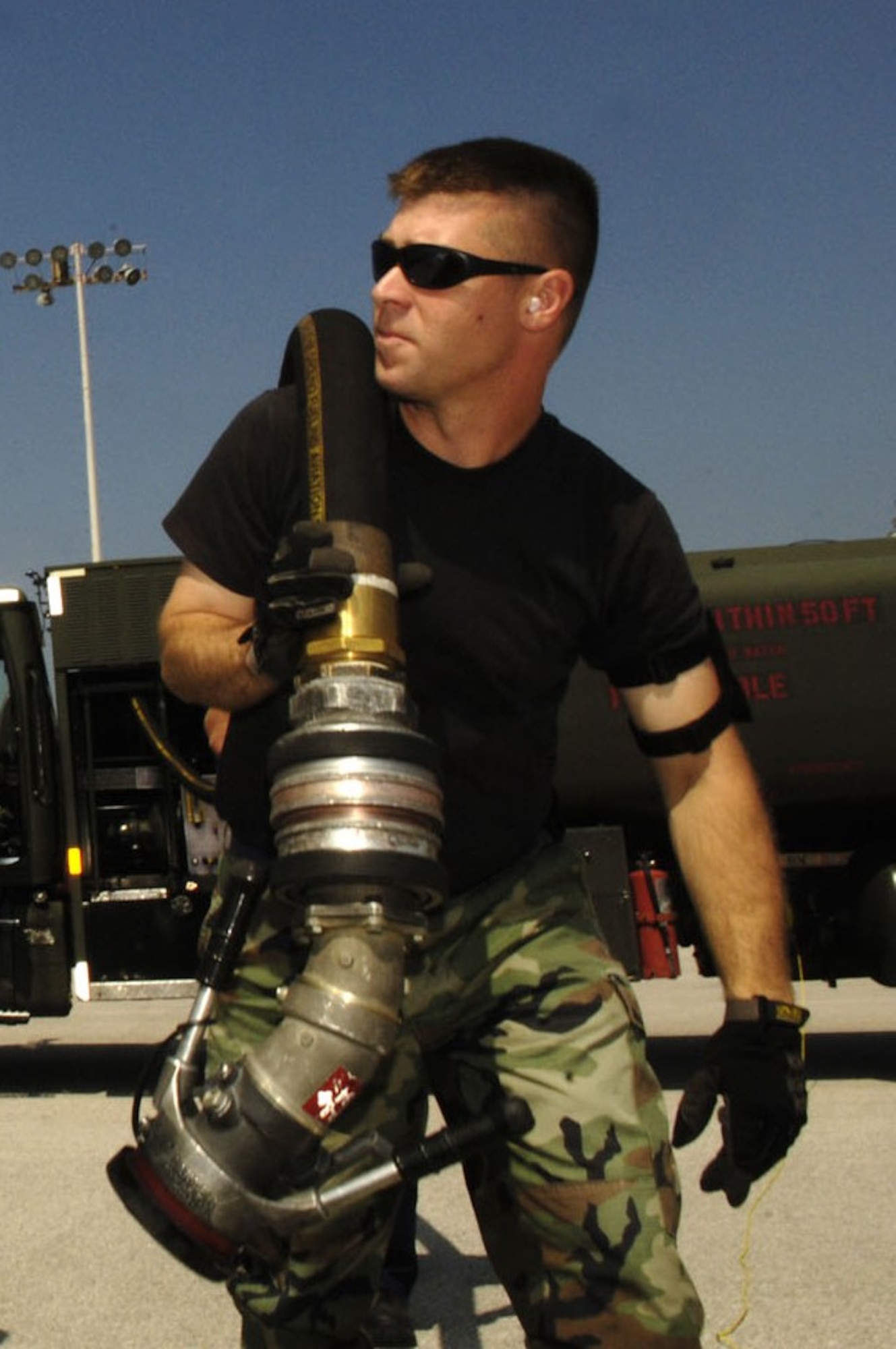 U.S. Air Force Chief Master Sgt. Edward Mueller, 673rd Logistics Readiness Group senior enlisted leader, entered the pretroleum, oils and lubricants career field at Scott Air Force Base, 2008. (Courtesy photo)