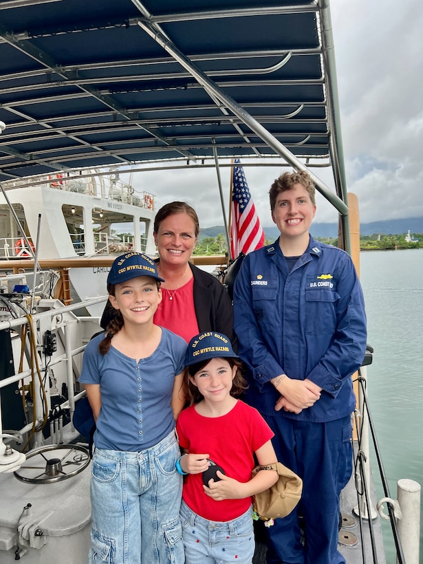 The USCGC Myrtle Hazard (WPC 1139) crew returned home Dec. 14, 2025, after completing a successful expeditionary patrol under Operation Blue Pacific, deepening partnerships with Pacific nations and bolstering maritime security in the region. The Sentinel-class fast response cutter crew operated for over 500 hours, patrolling 5,380 nautical miles from Nov. 17 to Dec. 14, with 15 days dedicated to providing a persistent presence in the exclusive economic zones of the Federated States of Micronesia and the Republic of Palau, as well as on the high seas. (U.S. Coast Guard photo)