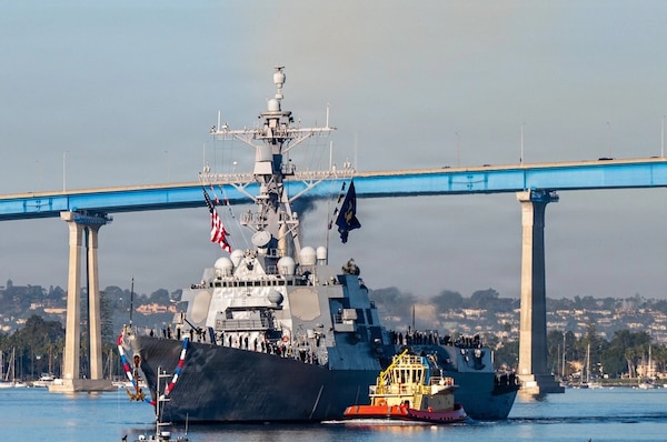 USS Lenah Sutcliffe Higbee returns to San Diego