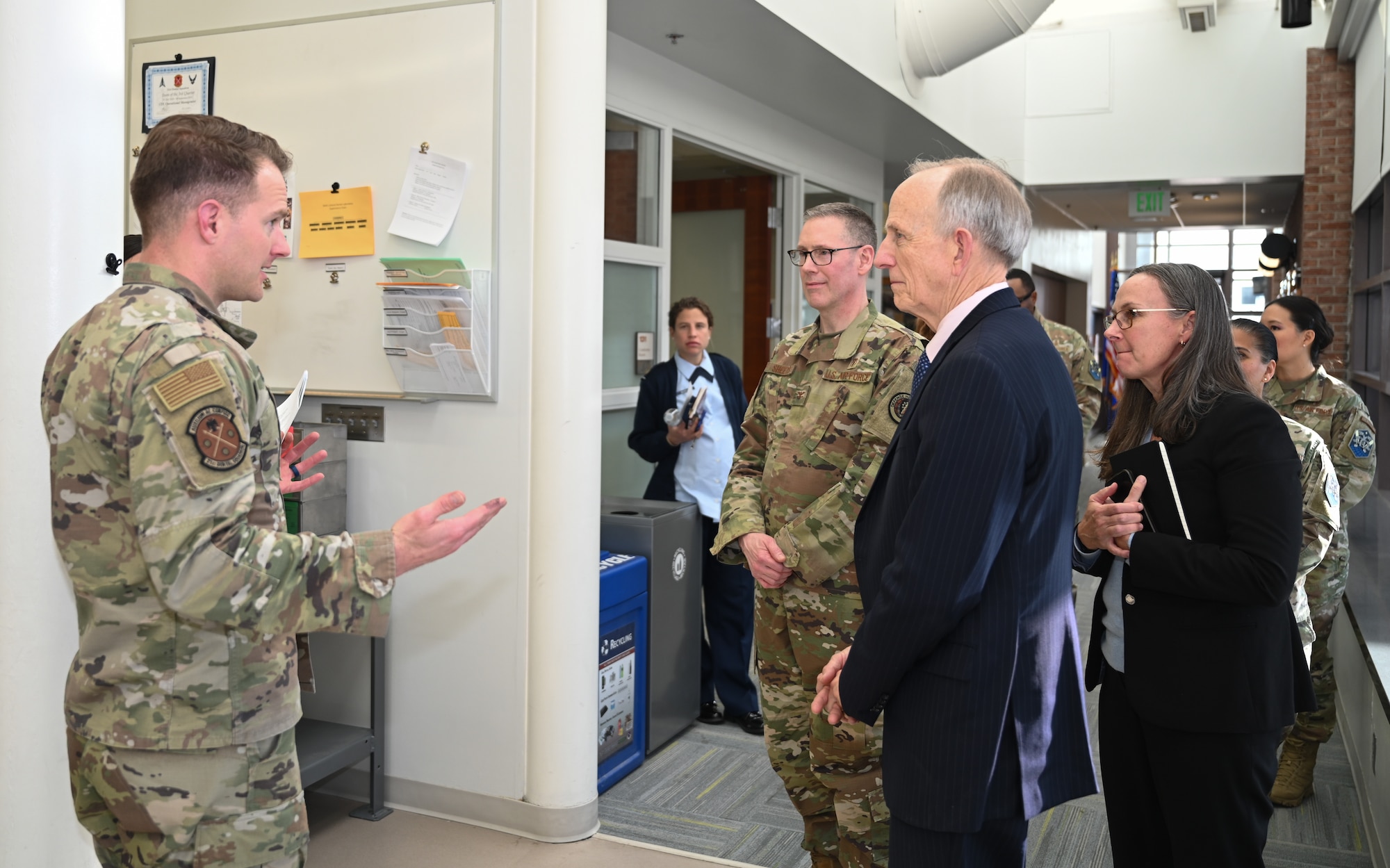 Lt. Col. Decker starts the CDL tour with Dr. Smith