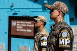 U.S. and Republic of Korea Army soldiers stand guard near the border of North and South Korea during a Swedish Delegation visit to the Joint Security Area, Oct. 15, 2025.