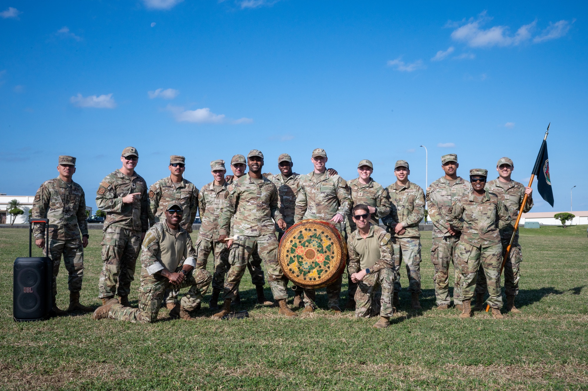 18th LRS Airmen pose for a group photo