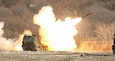 Charlie Battery 1-38 Field Artillery Regiment fires a rocket from the new M270A2 Multi Launch Rocket System, becoming the first unit to utilize the new equipment in a live fire setting on the Korean Peninsula at Rocket Valley, South Korea, Dec. 11, 2025.