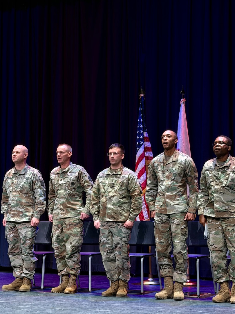 The Illinois Army National Guard’s 725th Transportation Company held a Change of Command Ceremony after its Welcome Home Ceremony.