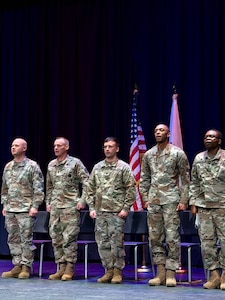 The Illinois Army National Guard’s 725th Transportation Company held a Change of Command Ceremony after its Welcome Home Ceremony.