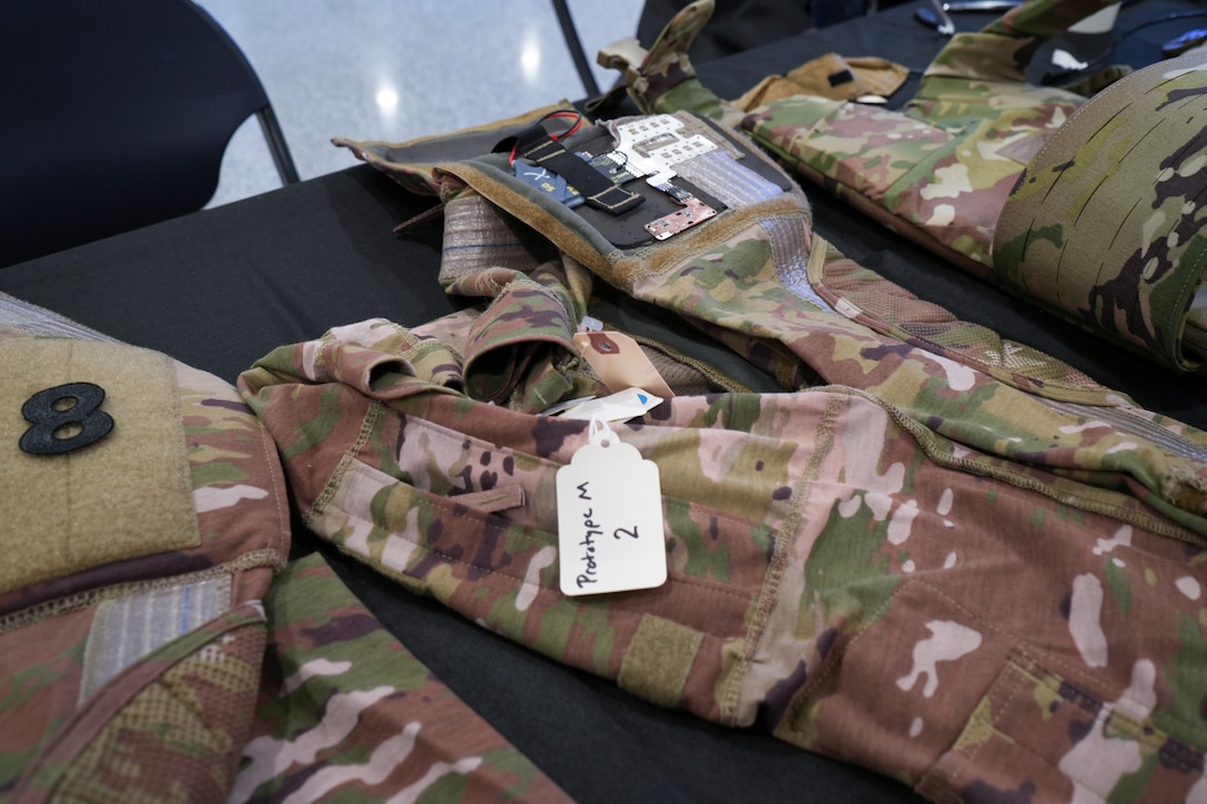 Army ManTech, a member of the Joint Defense Manufacturing Technology Panel (JDMTP), exhibited   innovative smart fabrics at the Pentagon, July 8, 2025.