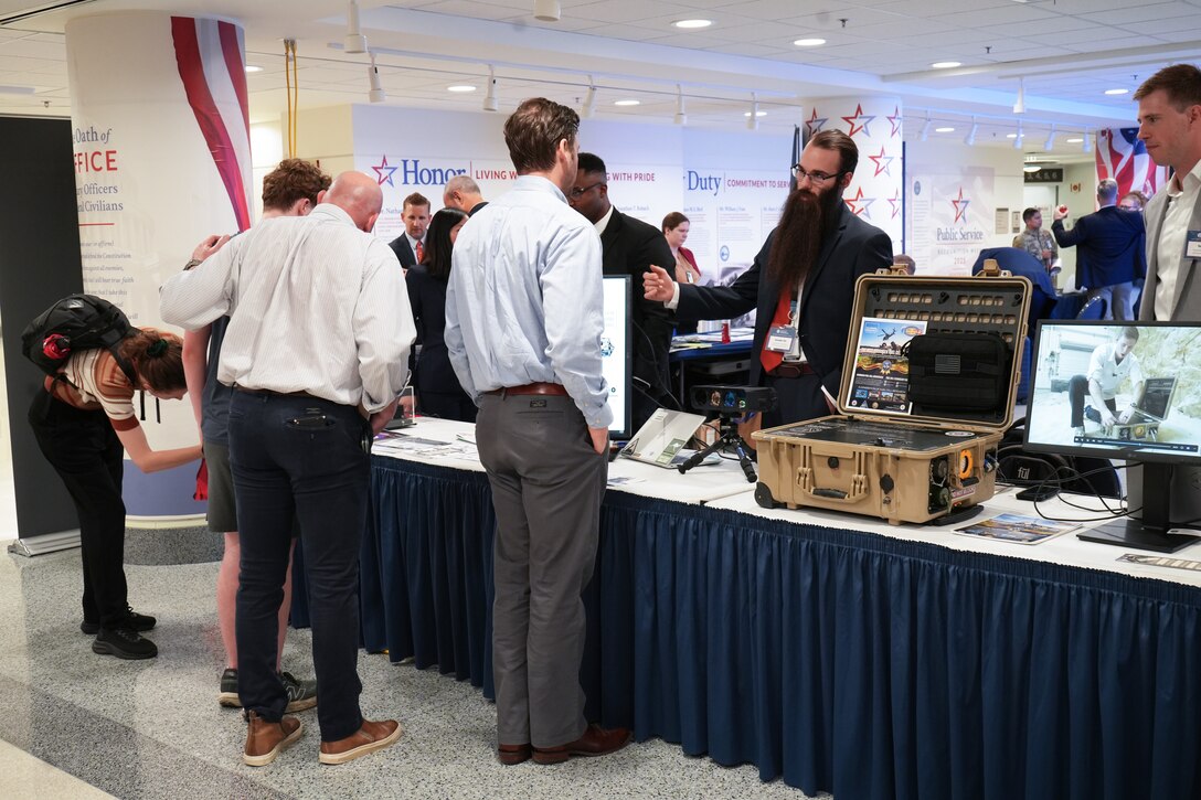 Image from Pentagon Day, July 8, 2025. DoD ManTech’s annual event includes exhibits and demonstrations across its portfolio.