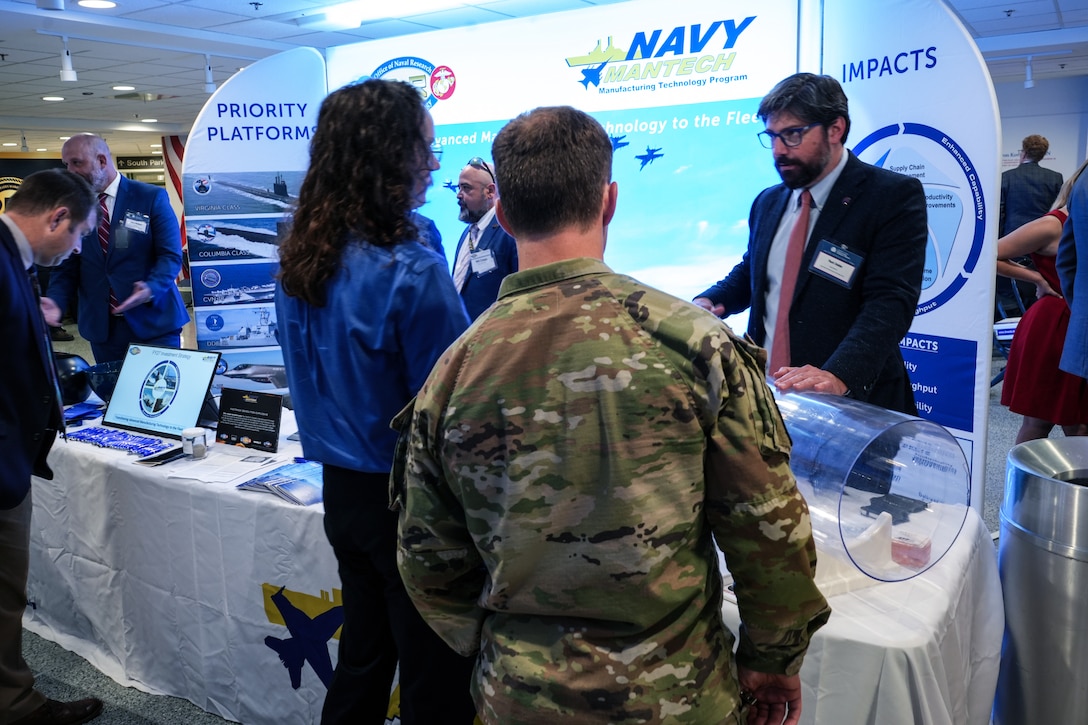 Image from Pentagon Day, July 8, 2025. DoD ManTech’s annual event includes exhibits and demonstrations across its portfolio.