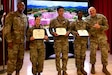 CSM Phillip Tally, CPT Maria Burgess, SGT David Navarro, SOC Kendrick Redmon, COL Gregory Reppas