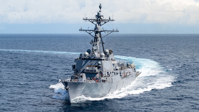 The U.S Navy accepted delivery of the future USS Ted Stevens (DDG 128), a Flight III Arleigh Burke-class destroyer, from HII’s Ingalls Shipbuilding division, Dec. 29, 2025.