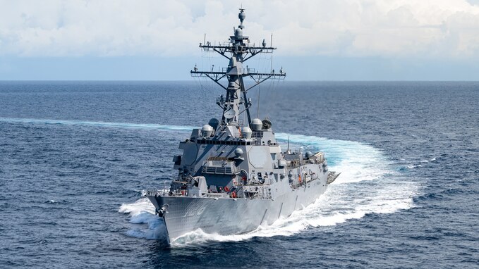 The U.S Navy accepted delivery of the future USS Ted Stevens (DDG 128), a Flight III Arleigh Burke-class destroyer, from HII’s Ingalls Shipbuilding division, Dec. 29, 2025.