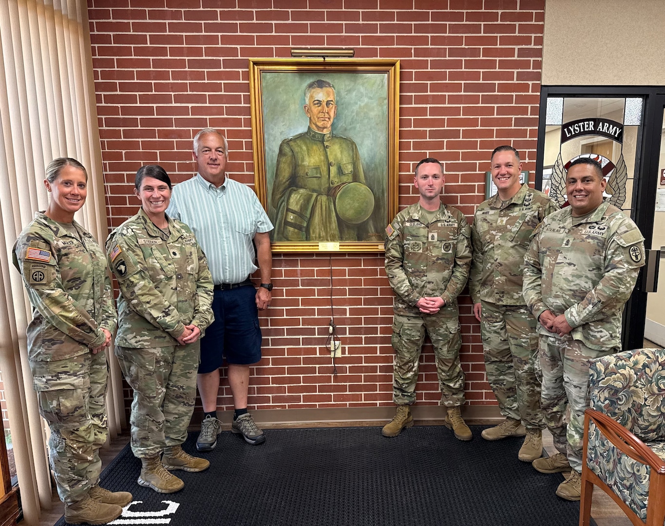 Great-Grandson of Clinic Namesake Visits Lyster Army Health Clinic