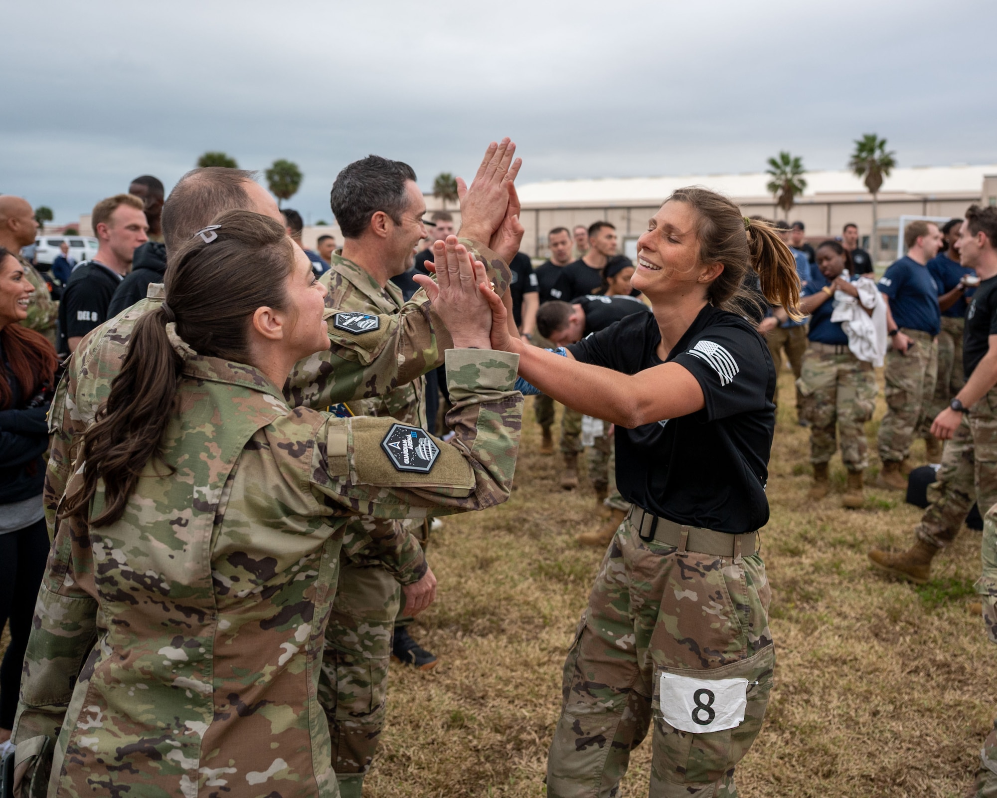 SLD 30 leadership with U.S Space Force 1st Lt. Anna Ford at Guardian Arena 2025