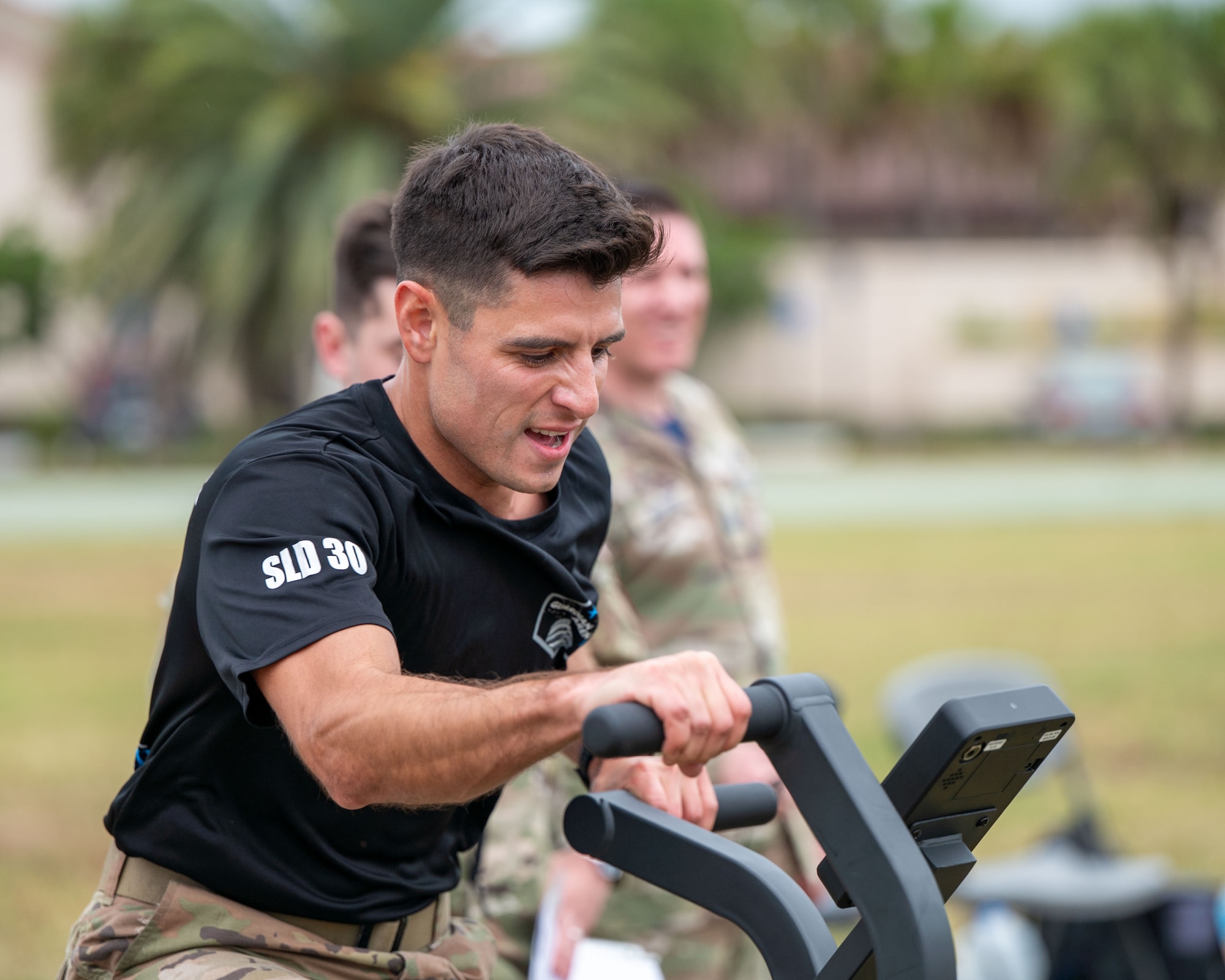 Senior Airman Kevin Hernandez competing during Guardian Arena 2025