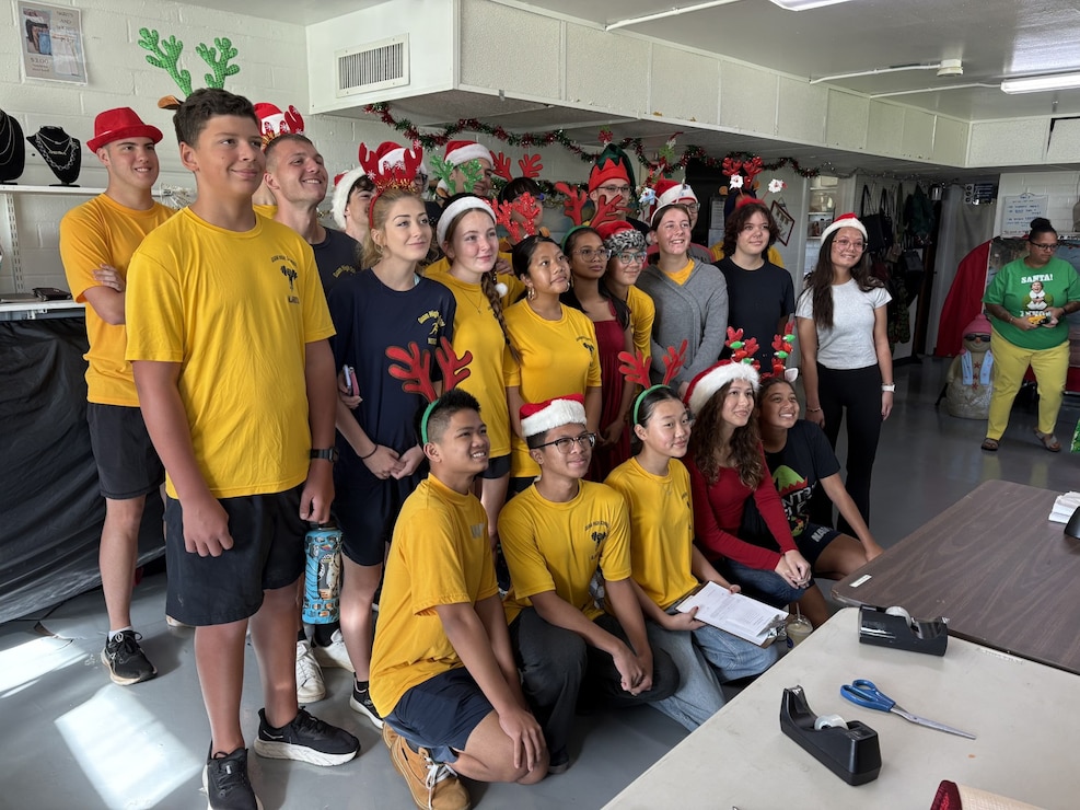 NAVAL BASE GUAM (Dec. 8, 2025) – Santa had some help during the annual Navy-Marine Corps Relief Society (NMCRS) Guam Kid’s Christmas Shopping event held Dec. 6.
