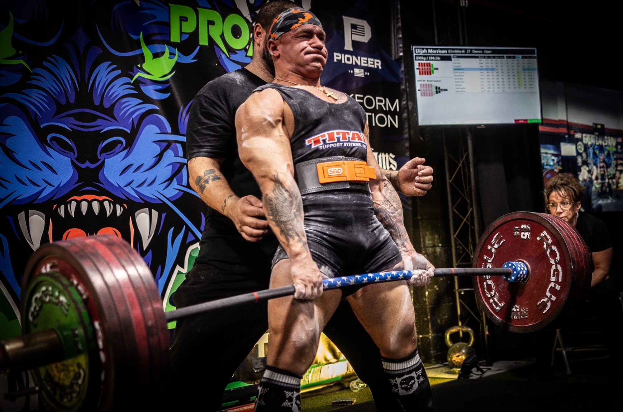 1st Lt. Elijah Morrsion, an Air Force Life Cycle Management Center (AFLCMC) Financial Management officer, performs a deadlift during a United States Powerlifting Coalition competition known as Great Lakes Raw Pro/Am on December 6, 2025 in Detroit, Michigan. Morrison hit accomplished a personal record of 650 pounds on deadlift.
