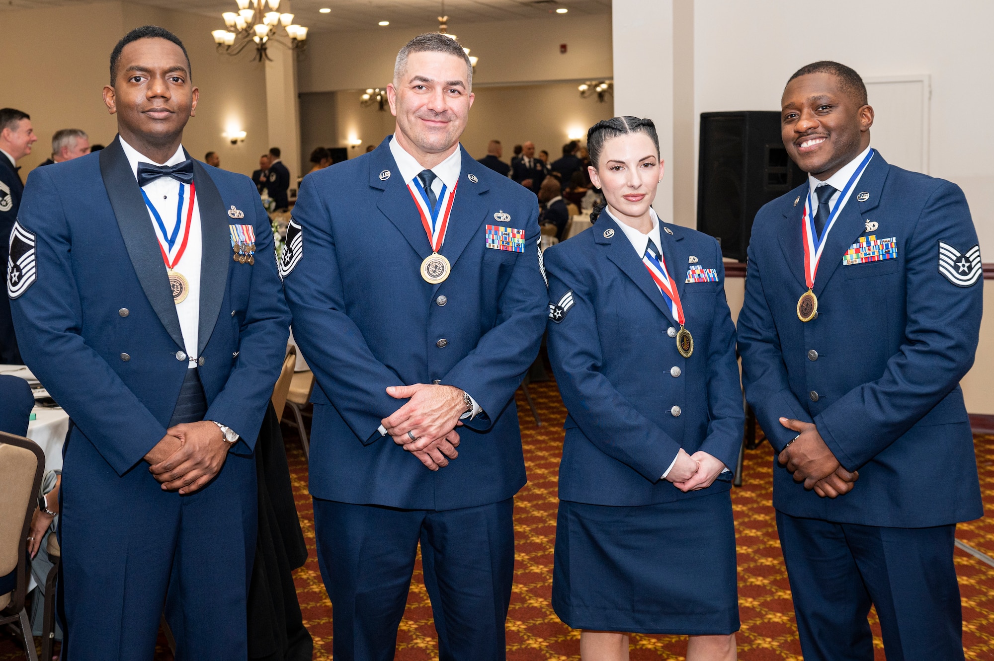 The 514th Air Mobility Wing celebrated its 2024 Annual Awards Banquet on Feb. 1 at Tommy B’s Community Center on Joint Base McGuire-Dix-Lakehurst, New Jersey. The annual event serves to recognize Airmen from enlisted ranks and field grade officer ranks, as well as civilian employees, and volunteer Key Support Liaisons for outstanding performance.