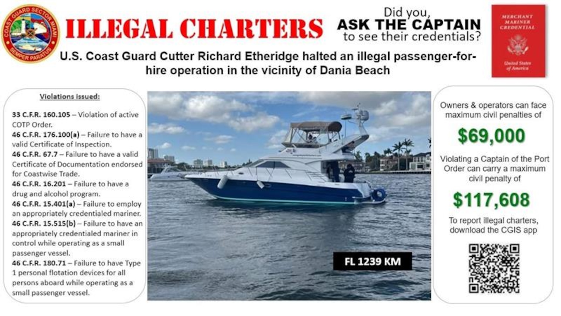 Illegal charter graphic