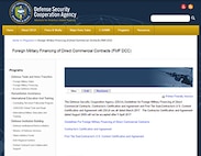 Screenshot of the FMF of Direct Commercial Contracts website
