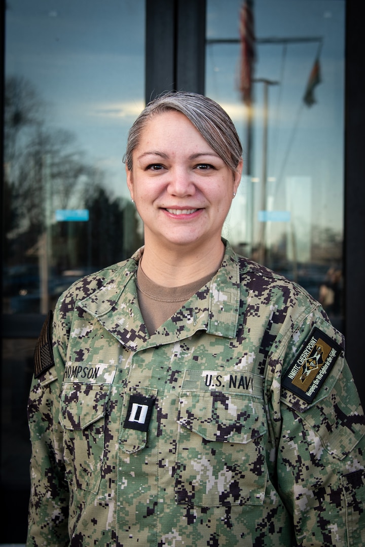 Navy Lieutenant Kristin Thompson served four years aboard Naval Health Clinic Cherry Point, ending her service as Department Head of the facility’s Patient Centered Medical Home.  During her time at the clinic, Thompson assisted her colleagues by leading focus groups and improving the delivery of women’s health services through the establishment of a walk-in contraceptive clinic.  As the Director of PCMH, she oversaw 64 staff members providing healthcare to over 10,000 patients annually.  Thompson was awarded the Navy and Marine Corps Commendation Medal on Thursday, January 30 in recognition of her outstanding service and expertise.