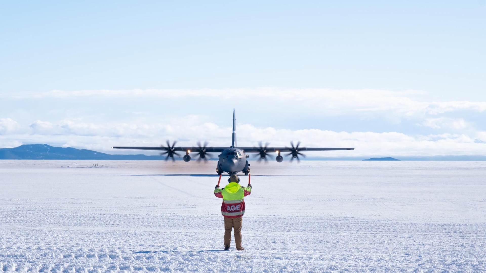 The Nevada Air National Guard's High Rollers arrive in Antarctica Dec. 18, 2024, to support the annual U.S. military mission in Antarctica. They flew augmented max duty day missions, logging over 30 hours in three days.