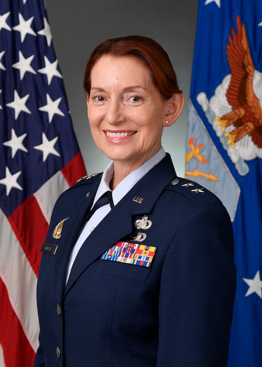 Maj Gen Gunter poses for an official photo